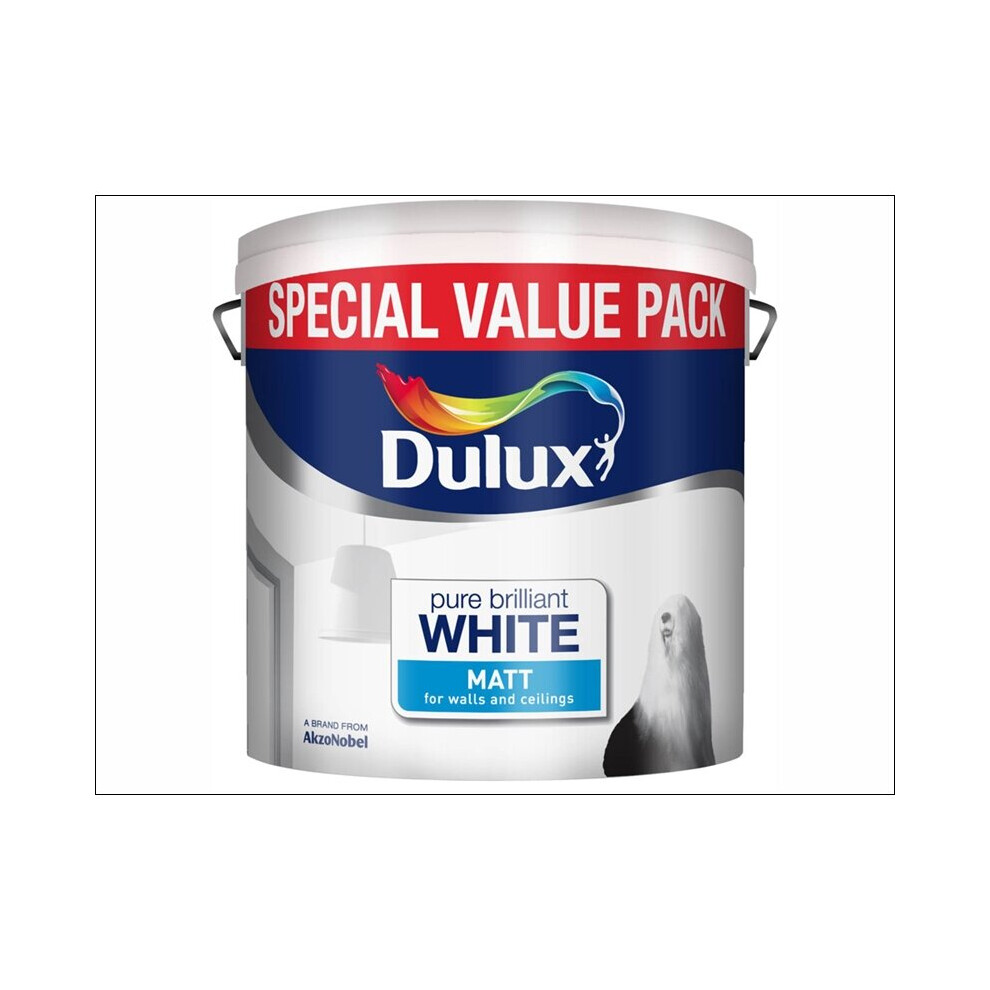 Dulux Matt Pure Brilliant White 6L