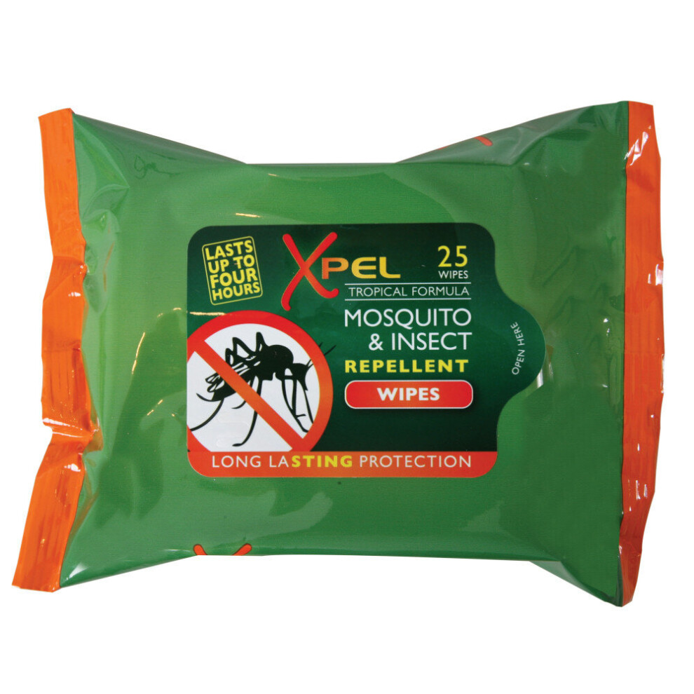 3x Xpel 25 Repellent Wipes