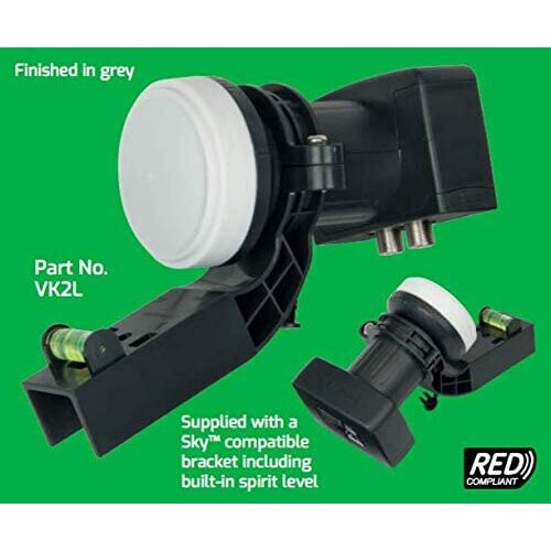 (Universal Twin LNB 2 Output) Viewi LNBs For MK4 Satellite Dish 2