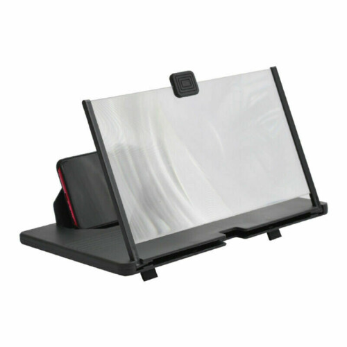 12" Thin Mobile Phone Amplifier 3D HD Video Magnifier Stand Bracket 2