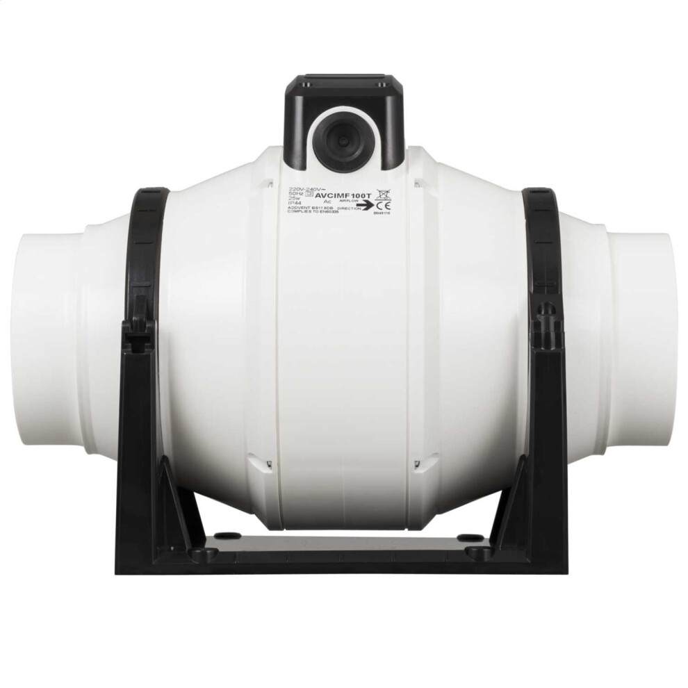 Addvent AVCIMF100T 3 Speed Mixed Flow In-Line Extractor Fan with Timer