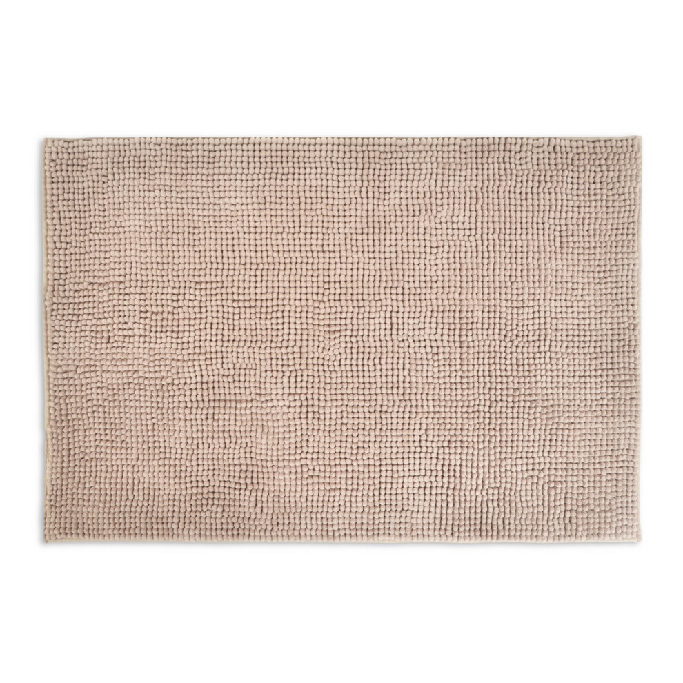 Allure Bath Fashions Cream (Beige) Allure Supersoft Chenille Bobble Bath Mat 50 X 80Cm