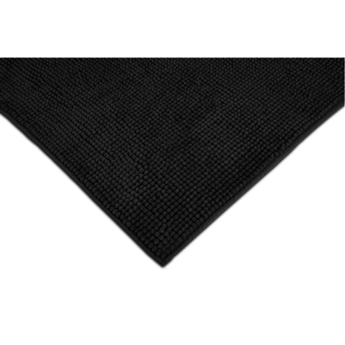 (Black) Allure Supersoft Chenille Bobble Bath Mat 50 x 80cm 1