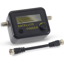 Viewi sat-finder / satellite finder with level display, measuring device with signal sound, HD-capable measuring device for satellite antennas