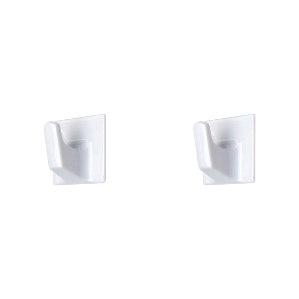 Holland Plastics Original Brand (Large Square Self Adhesive Hooks- For The Heavy Duty Blind) Our Range Of Fixing Hooks For Our Different Blinds White