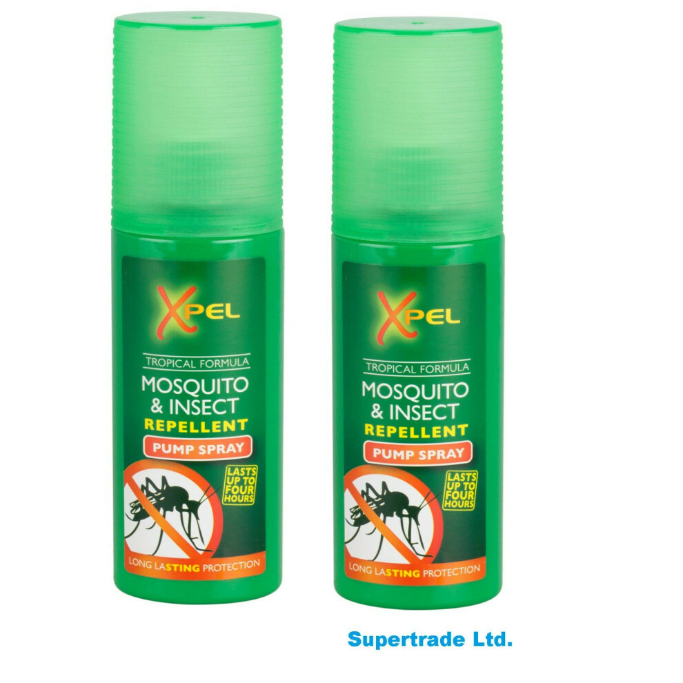 Xpel 2 X Mosquito & Insect Repellent Pump Spray Tropical Formula 70Ml