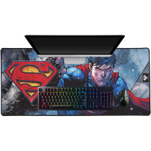 Superman Mouse Mat Extra Large 90cm x 40cm Beaded Finish Computer PC