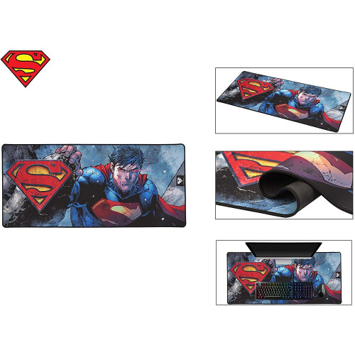 Superman Mouse Mat Extra Large 90cm x 40cm Beaded Finish Computer PC 1