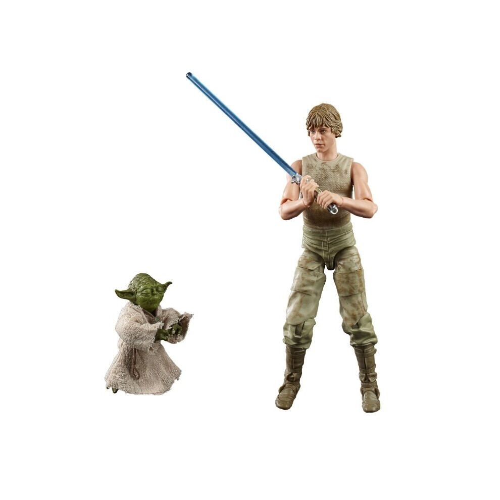 Official Star Wars Black Series Deluxe Luke Skywalker and Yoda Training Figure Set