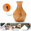 Ranpo (Light Brown) Humidifier LED Ultrasonic Essential Oil Diffuser 4