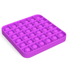 (Square-Purple) Pop Its Square Fidget Toy Push Pop Bubble Stress Relief Kids Pop It tiktok Gifts