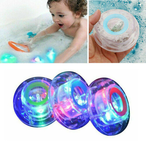 Ranpo (Blue, 2 Pcs) 1-2X Underwater LED Bath Light Colourful Ball Toy