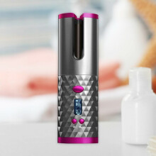 (Grey) Auto Rotating Ceramic Hair Curler