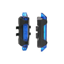 (Bleu) Ensemble de phares pour vélo - Rechargeables par USB - Avertissement de sécurité - Feu arrière de voiture