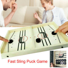 Fast Sling Puck Game Paced Table Hockey Board Family Fun Games Child Toys Gifts