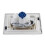 Square Chrome Pneumatic Toilet Concealed Cistern Large Flush Plate WC Button 4