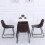 Living And Home 2pcs Leather Upholstered Luxury Dining Chairs with Metal Legs 8