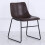 Living And Home 2pcs Leather Upholstered Luxury Dining Chairs with Metal Legs 6