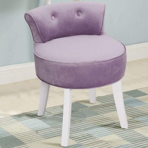 Purple velvet vanity discount chair