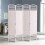 Living And Home 4 Panel Wicker Folding room Divider Partition Privacy Screen Separator 1