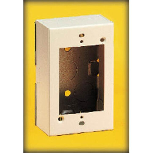 2-7/8"W Single Gang Box - Ivory