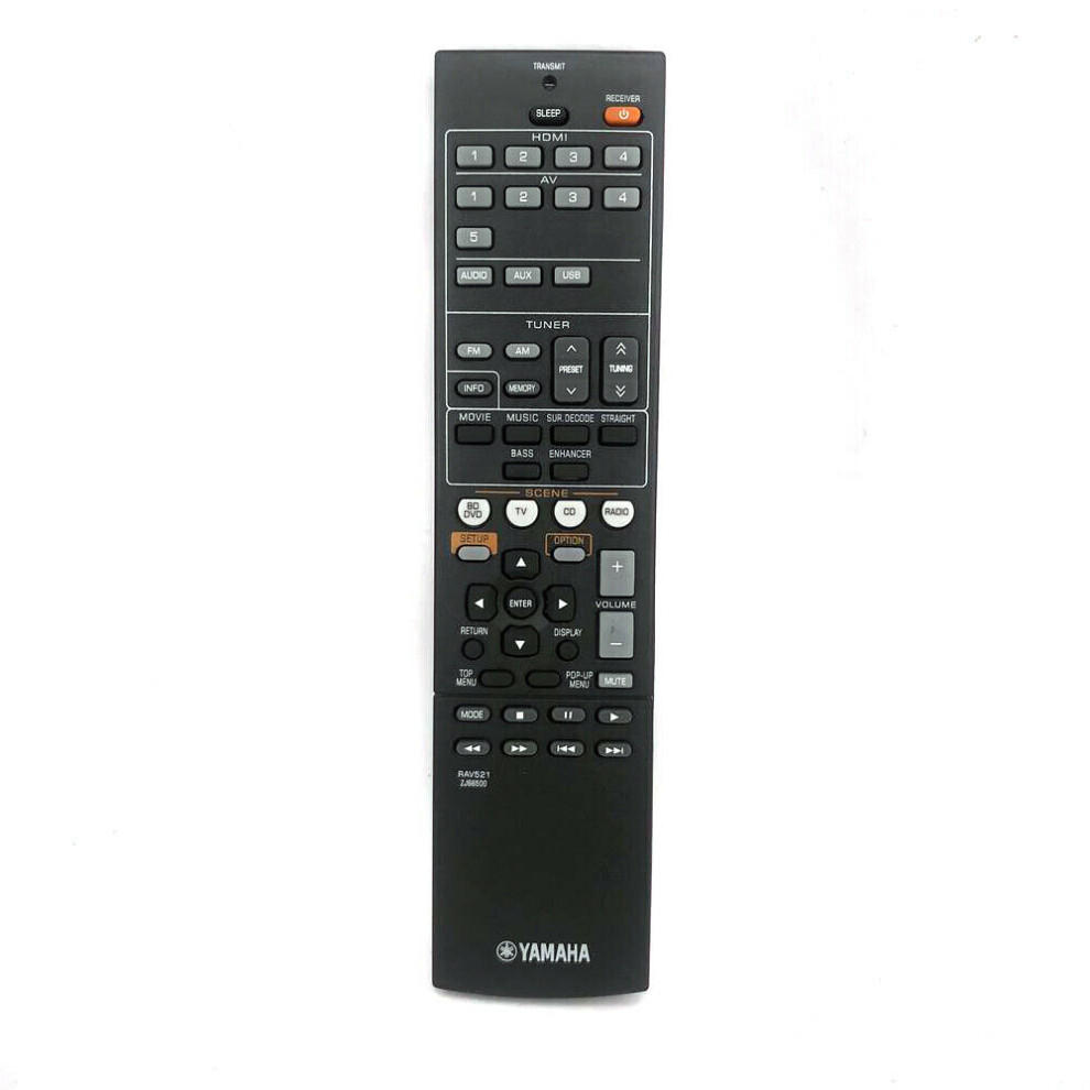 Rav521 Zj66500 For Yamaha Audio Video Av Remote Control Rx-V377 Zj665000 8116022665270