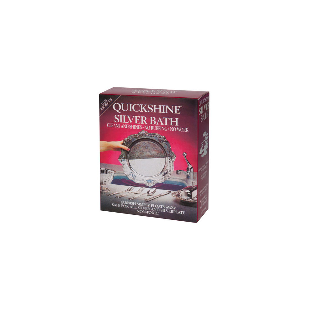 Caraselle Pack Of 4 Sachets Of Quickshine Bath 4 X 50G Silver