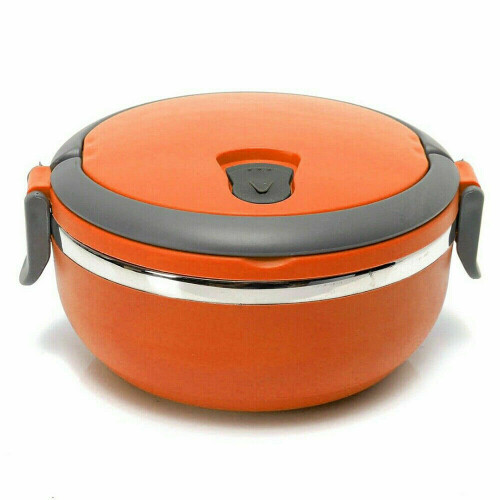 (Orange) Food Warmer Thermal Insulated Lunch Box Container