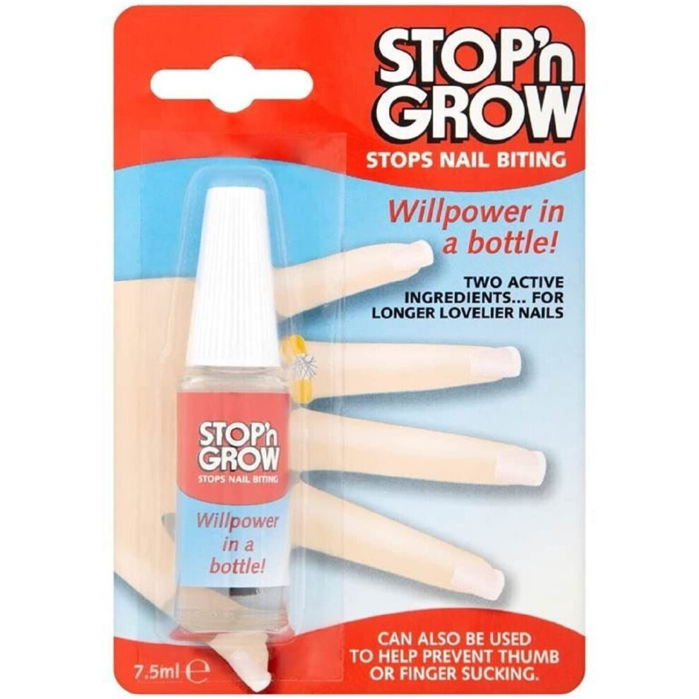 Stop n Grow Stops Nail Biting Deterrent 7.5ml