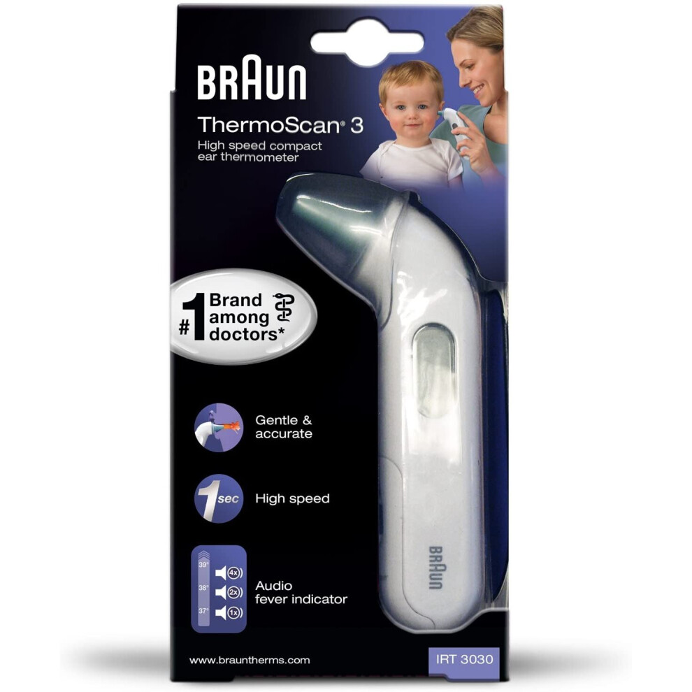 Braun IRT3030 ThermoScan 3 Infrared Ear Thermometer