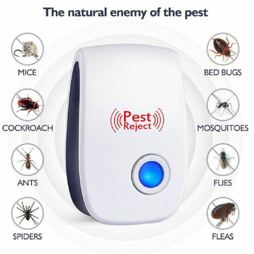 Ranpo 6Pcs Electronic Ultrasonic Pest Repeller Cockroach Pet Reject UK Plug 1