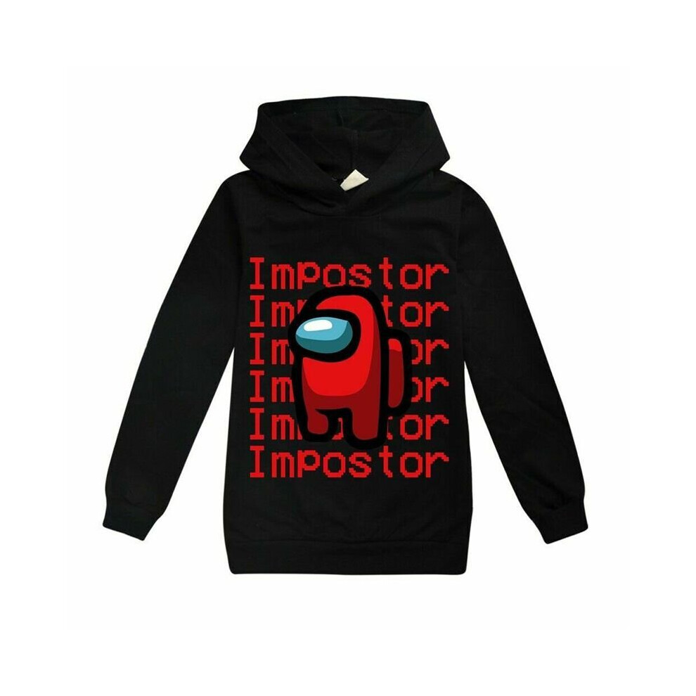 (#3, 150cm/9-10 years) Among Us Kids Hoodie Hooded Sweatshirt Jumper Tops