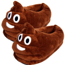 Emoji Poo Plush Slippers Expression Home Slipper  Emoticon Shoes