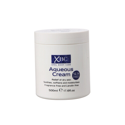 XBC Aqueous Cream Relief Dry Skin Body Cream Moisturizer SLS Free 500ml ...