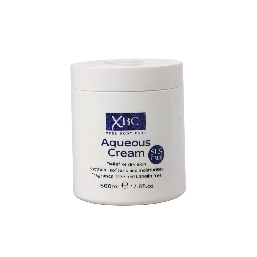 XBC Aqueous Cream Relief Dry Skin Body Cream Moisturizer SLS Free 500ml