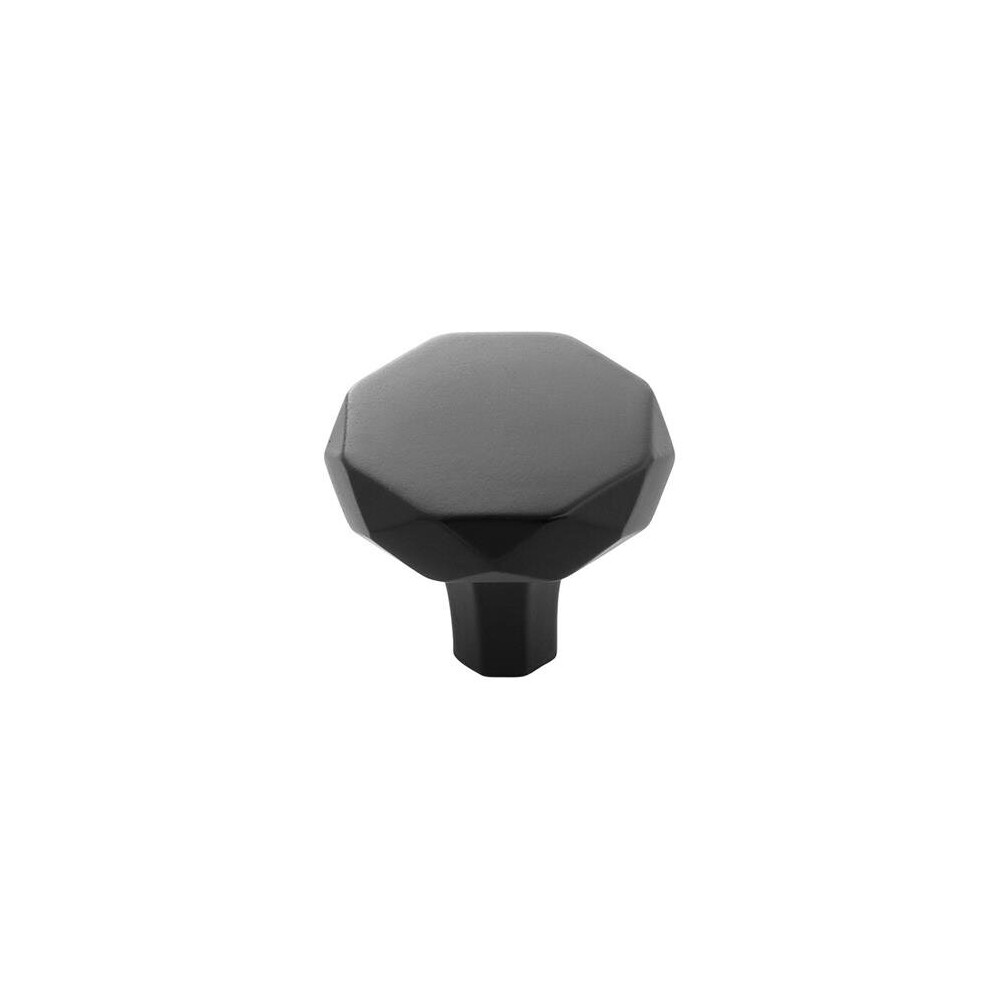 1.25 In. Dia. Cabinet Knobs For Kitchen, Matte Black 780997538655
