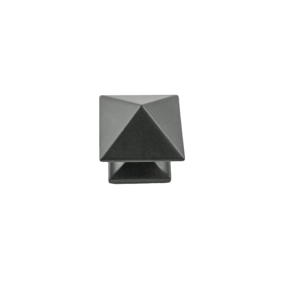 1.25 In. Square Knob, Matte Black 780997615776