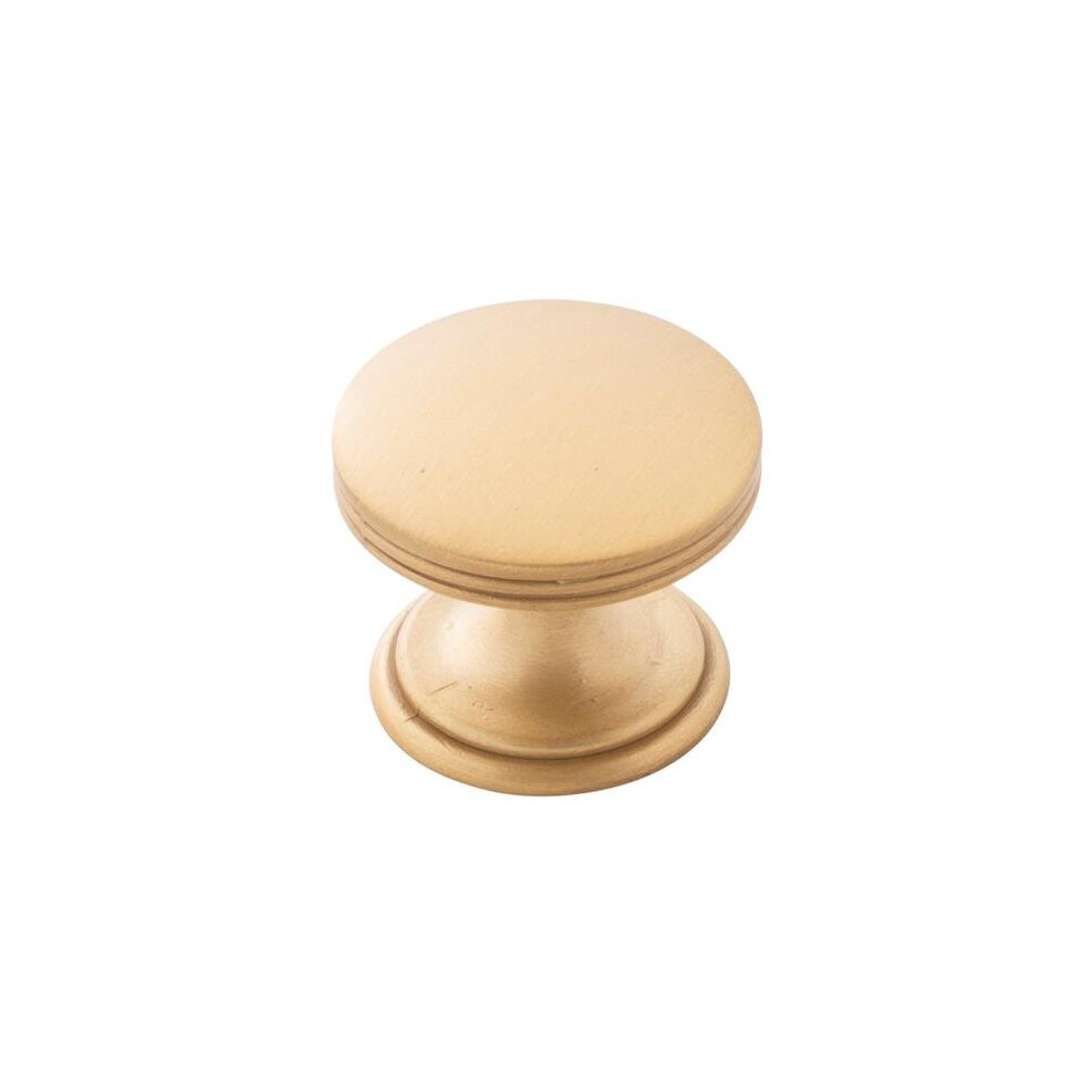 1.37 In. Knob With Screws, Brushed Gold Brass 780997592848