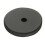 Round Knob 1.25 in. Back Plate, Flat Black 1