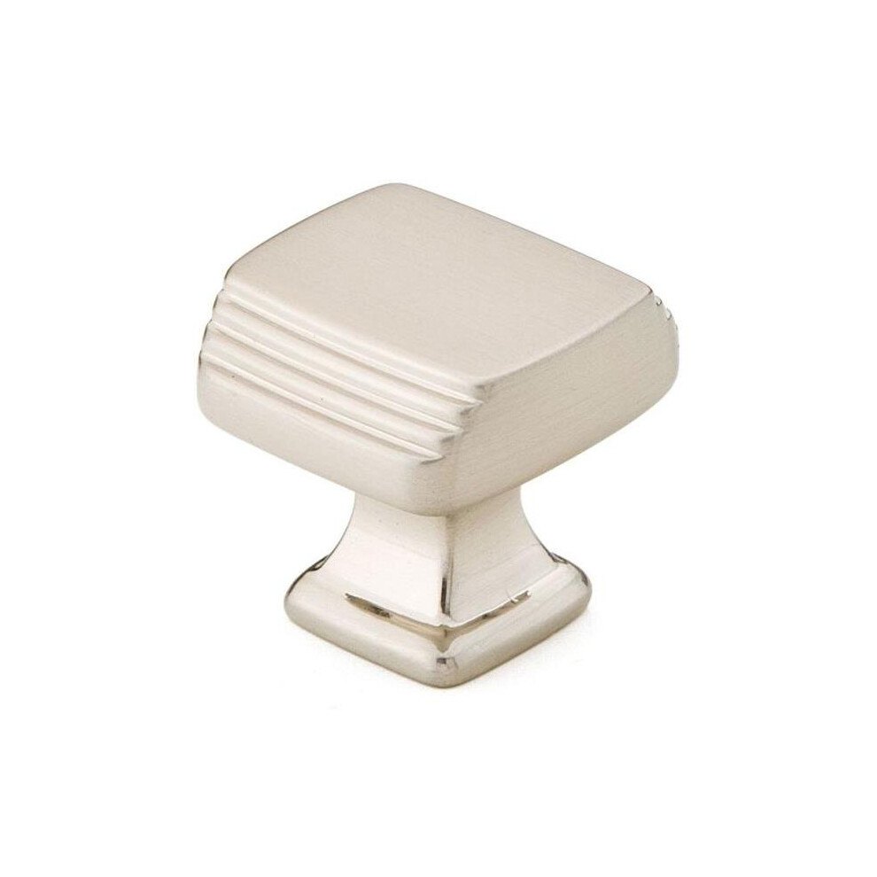 1.25 In. Art Deco Cabinet Knob, Satin Nickel 752516118570