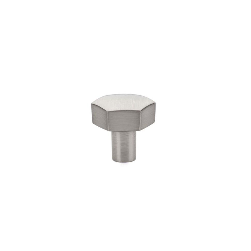 1.125 In. Mod Hex Cabinet Knob, Satin Nickel 752516114886