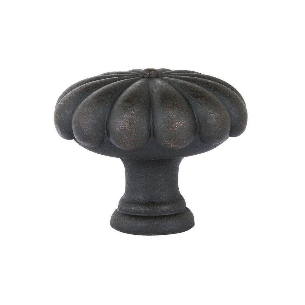 1.25 In. Fluted Cabinet Knob, Medium Bronze 752516126834