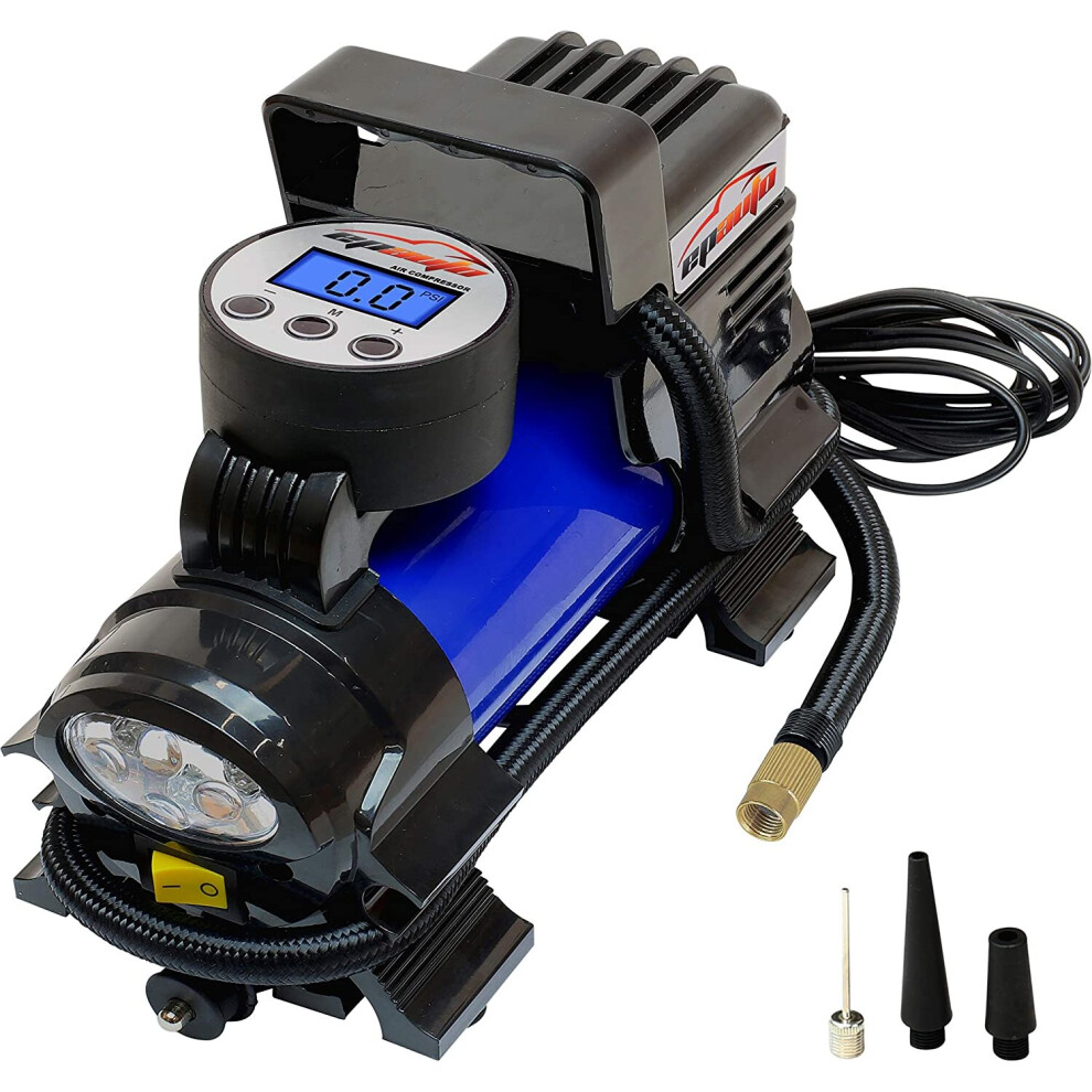 Epauto 12V Dc Portable Air Compressor Pump, Digital Tire Inflator 707129800176