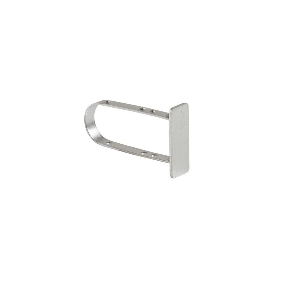 End Cap For 0.5 X 1.5 In. Rectangular Tubing - Satin Chrome 780997416274