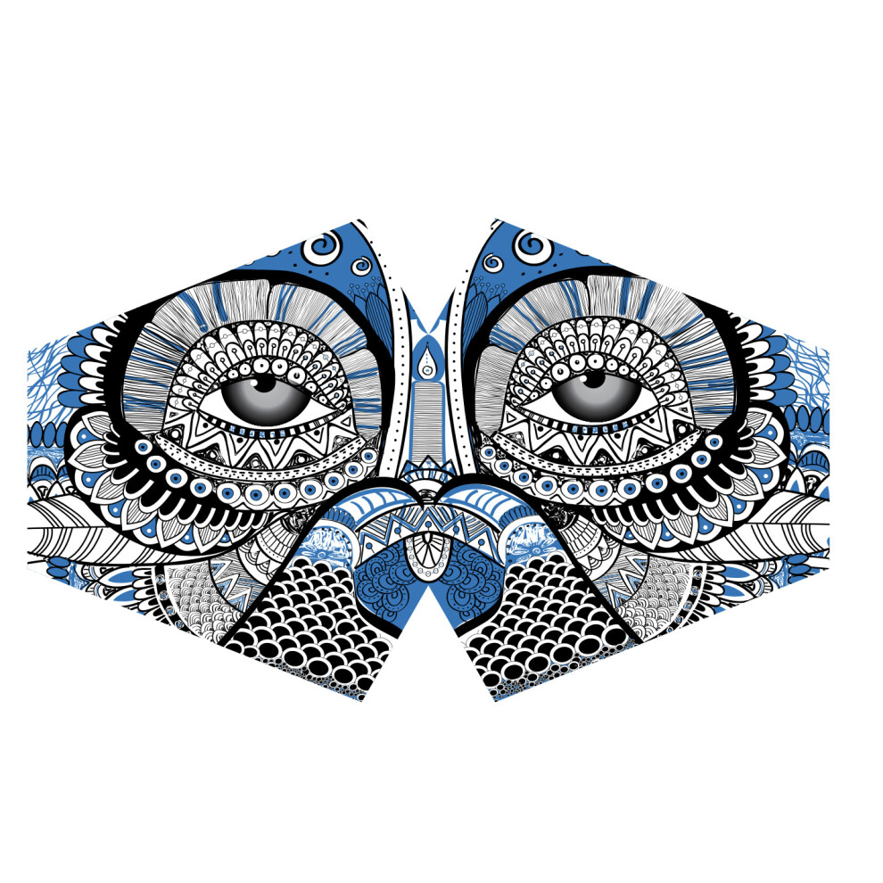Reusable Fashion Face Mask - Mystical Owl (Adult) 5056368307904