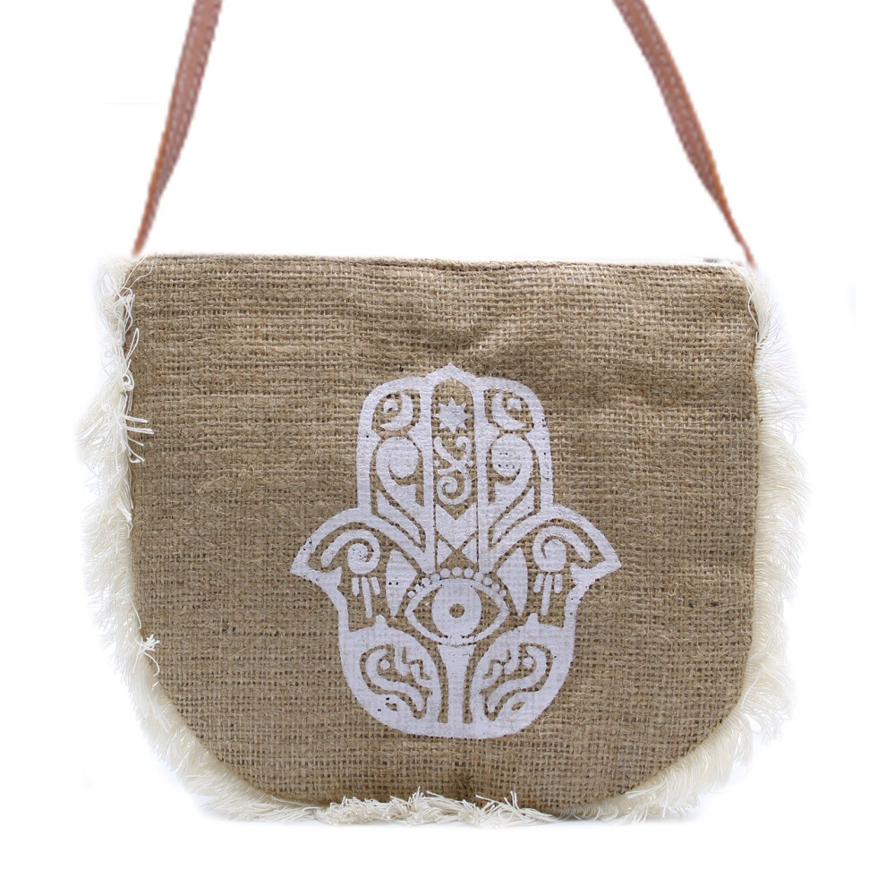 Onsquare Unisex Fab Fringe Bag - Hamsa Print