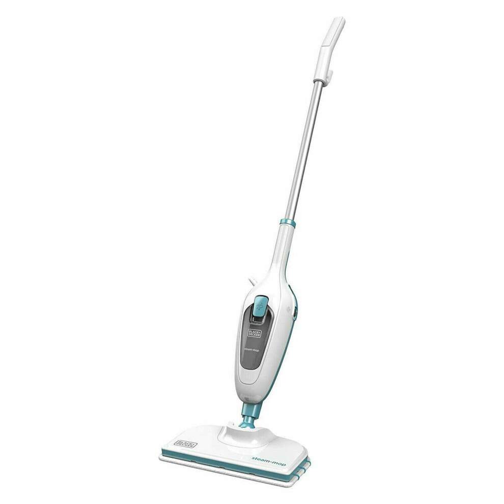 + Decker & Decker 10 In 1 Steam Mop For Floor Cleaning - Black/White