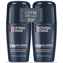 Biotherm Homme 72H Day Control Extreme Protection Non-Stop Anti-Perspirant Roll-On 2 x 75ml