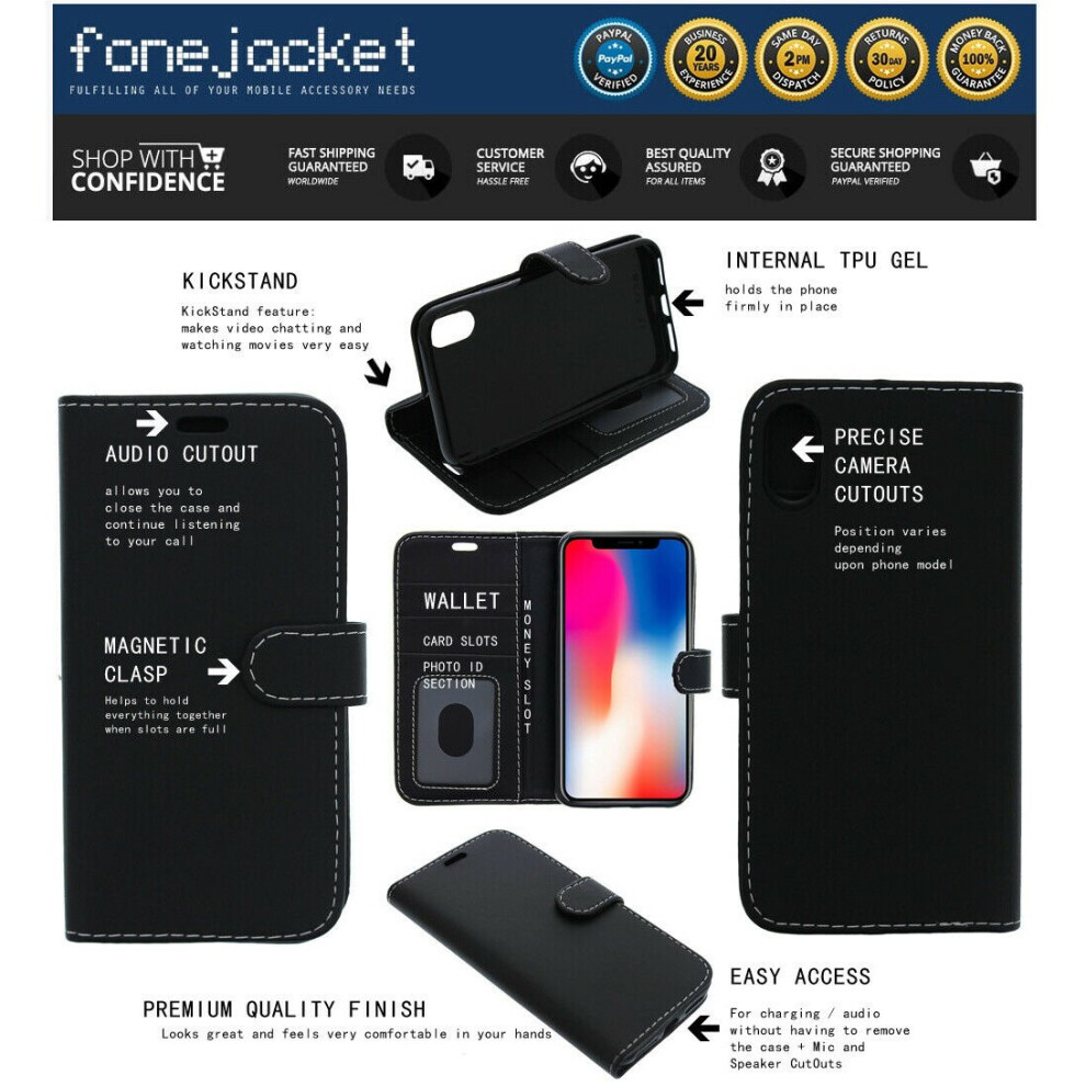 black--for-motorola-moto-g9-play-phone-case--cover--flip--wallet--folio--leather--gel