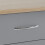Seconique Nevada 3 Drawer Chest Grey Gloss/Light Oak Effect Veneer 3
